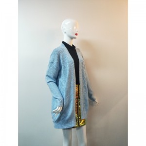 BLÅ BREV GRID CARDIGAN RLWS0036F