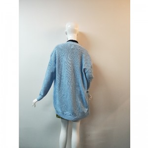 BLÅ BREV GRID CARDIGAN RLWS0036F