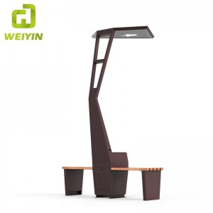 Populær solsmart udendørs havebænk til opladning af mobiltelefoner