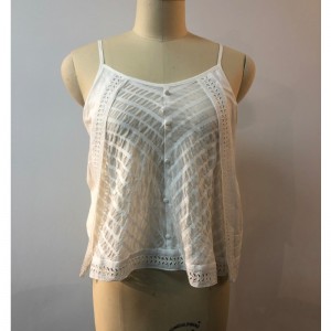 HVID SPOT BUTTON DETALJ VEST JLWB0007