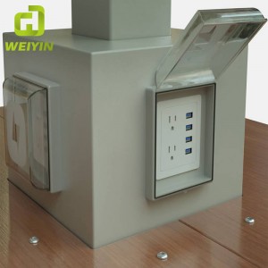 Solcelledrevet mobiltelefonopladning Kiosk USB Smart opladningsstation til haver og parker