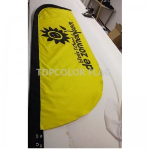 Bedst sælgende salgsfremmende til engros udendørs fjerflagg