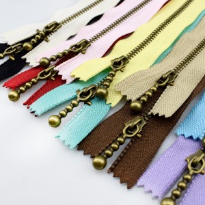 bronze lynlås 10 farve hånd DIY20cm metal lynlås Skræddersyningsværktøjer til taske Tilbehør til tøj 4