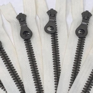 Plastic lynlås lukket ende Mode RIRI tænder malet autolås skyderen med nøglehullet træk 9