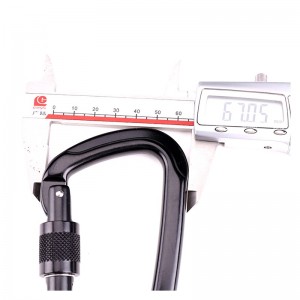 Udendørs aluminiumslegering med låseklods af type D-bjergspænde