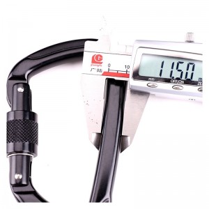 Udendørs aluminiumslegering med låseklods af type D-bjergspænde