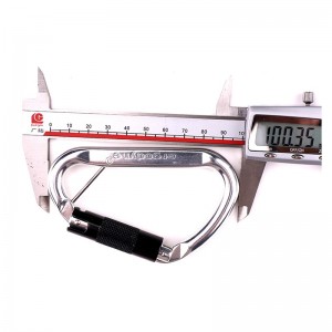 Luftfart aluminium bjergbestigning hurtig spænde udendørs bjergbestigning carabiner camping fitness yoga hængekøje med tilbehør aluminiumslegering sikkerhedskrog