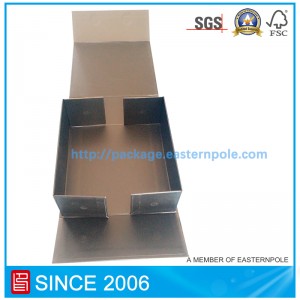 Sort luksusmagnetforsegling sammenfoldelig papirkasse