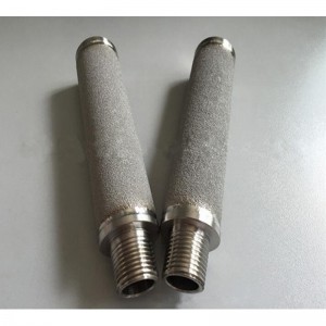 10 / 20u rustfri stål porøs diffusor til væske / gas