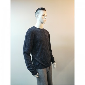 NAVY RUNDHALS SWEATER RLMS0016F