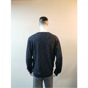 NAVY RUNDHALS SWEATER RLMS0016F