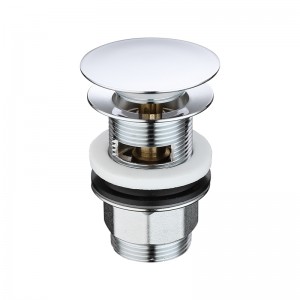 Chrome sliver pop up push bundspild synke dræn