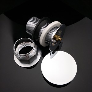 Chrome sliver pop up push bundspild synke dræn