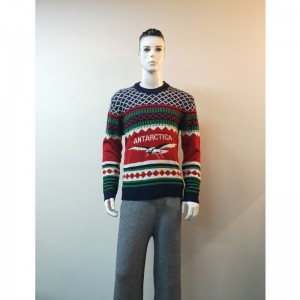 KONTRAST PRINT SWEATER RLMS0036F