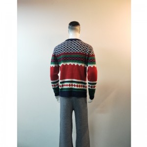 KONTRAST PRINT SWEATER RLMS0036F