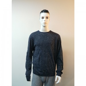 NAVY RUNDHALS SWEATER RLMS0016F