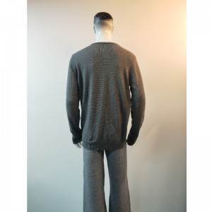 GRÅ WOLF-PRINT SWEATER RLMS0057F