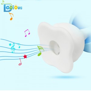 Engros tilpasset tyggelig blød baby skrammel teether legetøj baby tandbørn sikkerhed 100% silikone baby teether