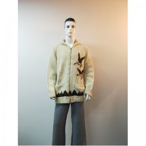 GUL PRINT SWEATER COAT RLMS0068F