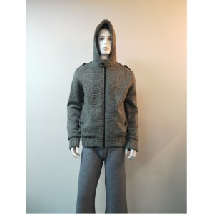 GRATIS HOODED SWEATER COAT RLMS0069F