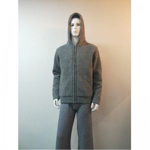 GRATIS HOODED SWEATER COAT RLMS0075F
