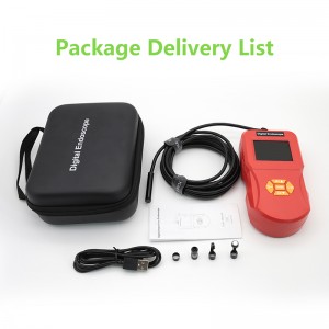 USB-endoskop med 4,3in skærmvisning Borescope-inspektion 1080P HD slangekamera 8 lysdioder multifunktionelt endoskop til maskine