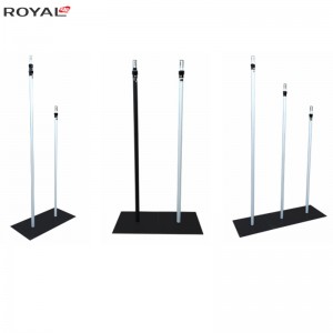 Rør og drapes justerbar oprejst 5ft-8ft