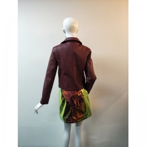 BURGUNDY PU BIKERJakke RLWPJ0027N