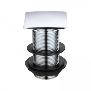 Metal-push pop-up firkantet pop-up afløbsrørstop