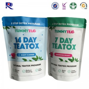 Trykt og lamineret doypak til mad