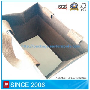 Luksus shopping taske med limet håndtag