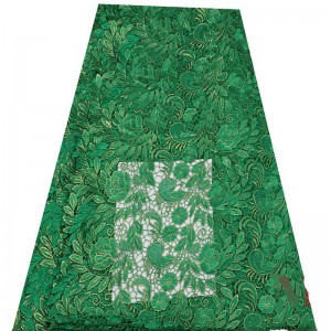 Hot salg brudekjole 3d broderet blonder stof til kvinder