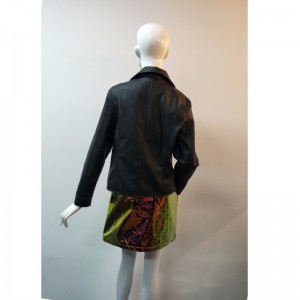 SVART PU BIKERJakke RLWPJ0022N