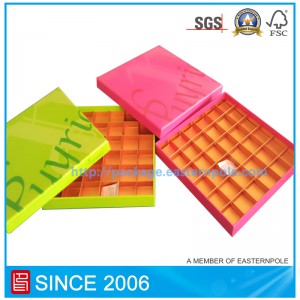 Luksusstiv chokoladekasse med papindsats