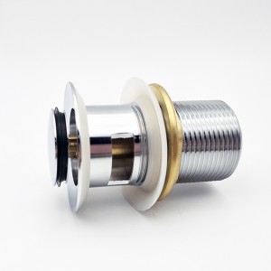 Tryk på knap kobberbassin klikspild