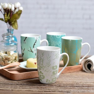 Brugertilpasset koffeinfri trykkop hvidt 100% melamin kaffekrus med nyt design