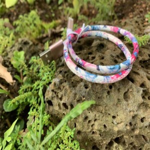 Sød floral Læder Data Cables