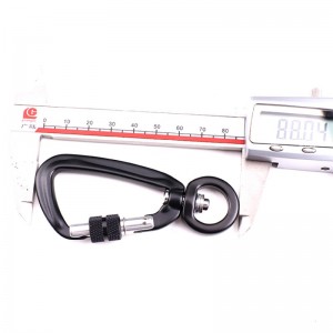 Udendørs kroge klatring camping hovedlås karabinhoved multifunktion bjergbestigning kroge bjergbestigning spænde udendørs hurtig fangst hurtig fald udstyr sikkerhedslås til at føre dyr gennem reb med krog luftfart aluminiumslegering