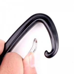 Udendørs krok klatring camping hovedlås karabiner udendørs hurtiglås hurtig fald udstyr sikkerhedslås sonderhul D type 304 rustfrit stål fjederstanglås hovedlås luftfart aluminiumslegering