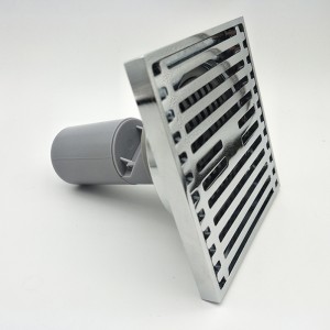 Lineært gulvafløb på badeværelset