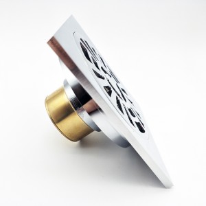 Affald fra firkantet gulv dræner affald