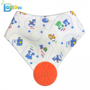 Vendbar 100% naturligt bomuld Baby Boy Tandevæsker til babyer Hagesmæk Flamingo Tandbande Bandana Bib