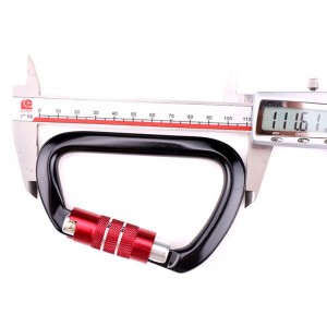 Udendørs krok klatring klatring camping hovedlås karabinhoved multifunktion møtrik karabiner udendørs hurtig fangst hurtigt fald udstyr sikkerhedslås sonderingshul d-type trådlås hovedlås luftfart aluminiumslegering