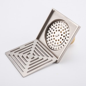 Skjult dæksel til afløb til brusebad