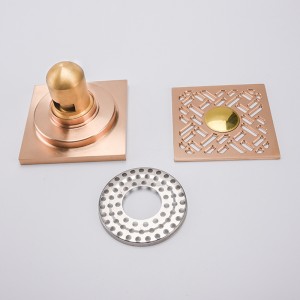 Sideudløb firkantet bruseafløb