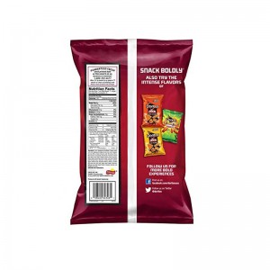 Varmeforsegling tilpasset lamineret plastfolie foret pude kartoffel bananchip T-shirt taske til mad