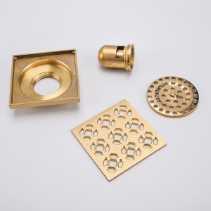 Vaskerum messing gulv brusebad afløb rist tætning