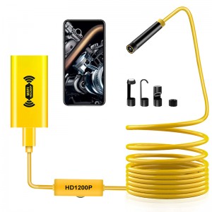 Trådløst endoskop 2,0 megapixels HD WiFi Borescope-kamera Mikrogrænseflade Vandtæt inspektion Snake Camerafor Android, iOS og Windows, iPhone, Samsung, Tablet, Mac