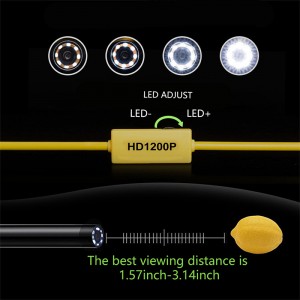 Trådløst endoskop 2,0 megapixels HD WiFi Borescope-kamera Mikrogrænseflade Vandtæt inspektion Snake Camerafor Android, iOS og Windows, iPhone, Samsung, Tablet, Mac