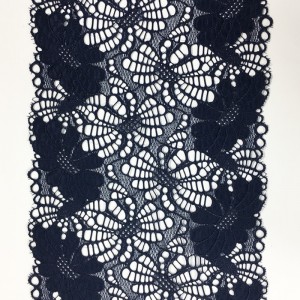 Nylon spandex elastisk bred blonder med 18 cm bred til undertøj eller tøj